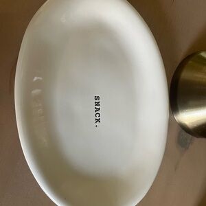 White Oval Snack/appetizer Plate-set of 5